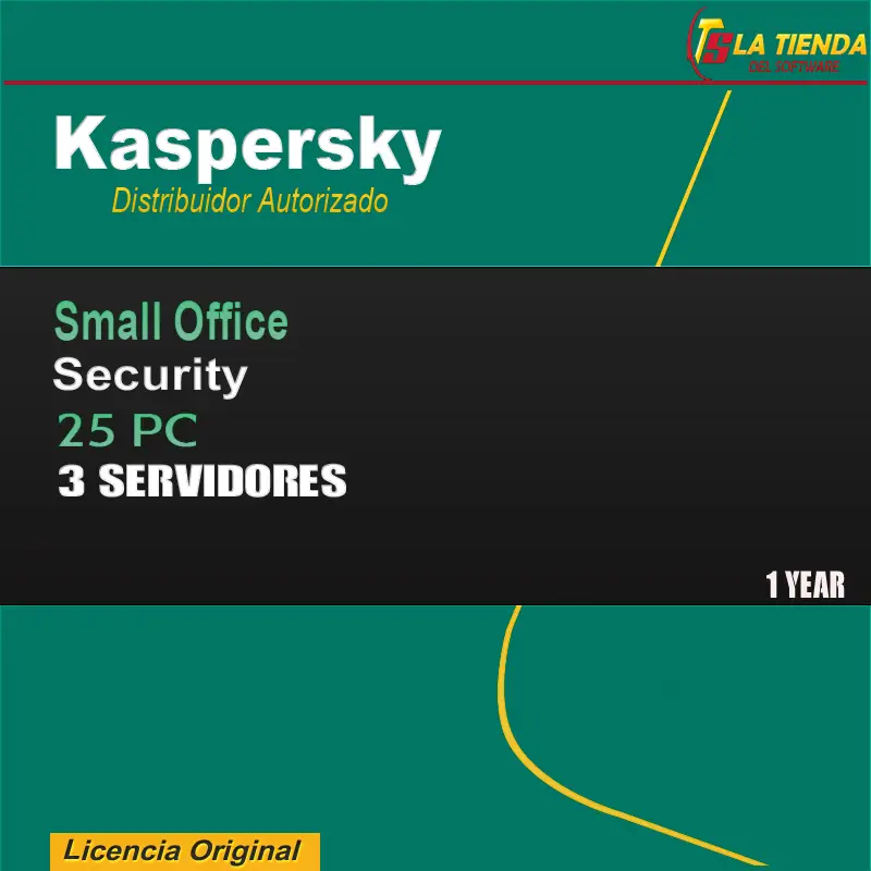 kaspersky small office security 25 equipos 3 servidor 1 año
