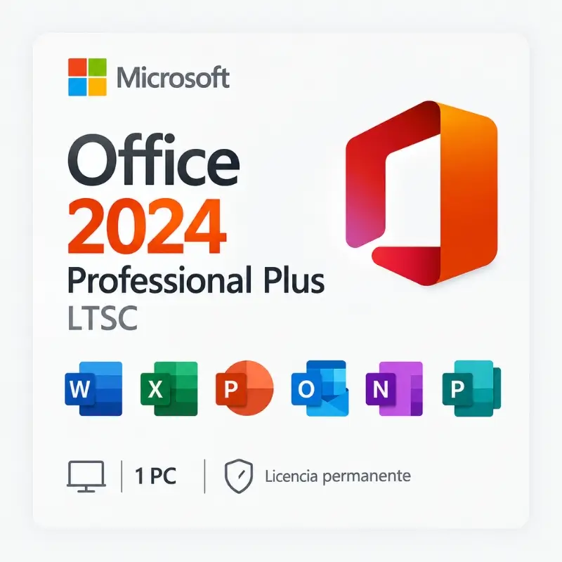 Licencia Microsoft Office 2024 Professional Plus Permanente